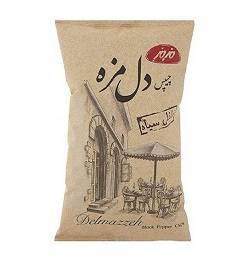 چیپس دل مزه فلفل سیاه 190 گرم مزمز